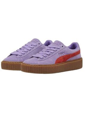 Fenty x Puma Creeper Phatty 'Lavender Burnt Red'‎ Suede Sneakers | Size 5 | NWOB